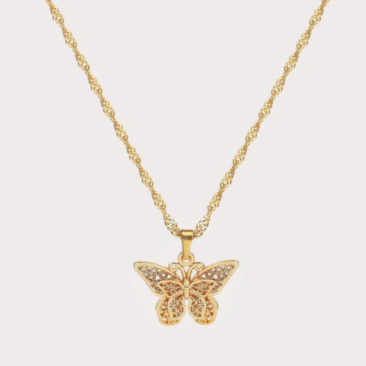 Halskette mit „Butterfly Glow“-Anhänger