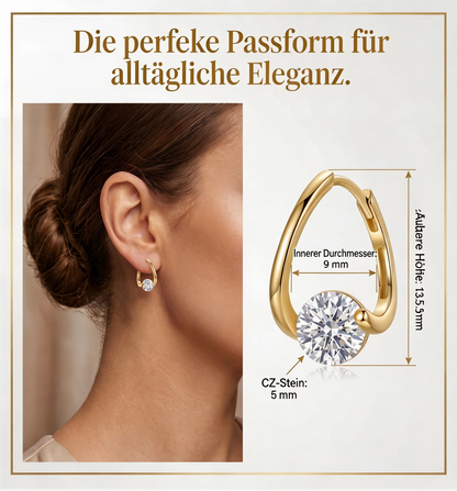 Ohrringe aus 18-karätigem Gold in Ringform