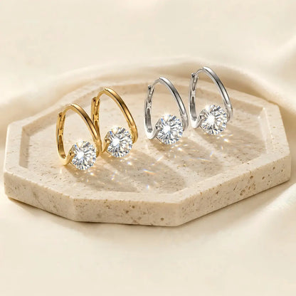 Ohrringe aus 18-karätigem Gold in Ringform