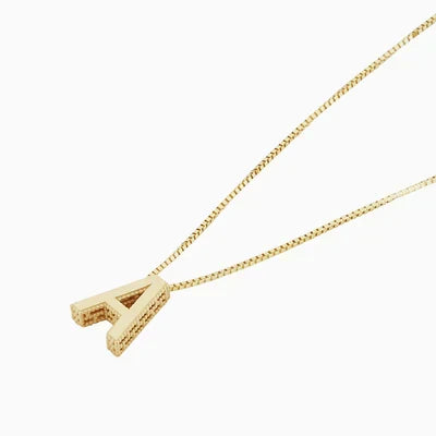 Love Letter Initial Necklace | Weißgold