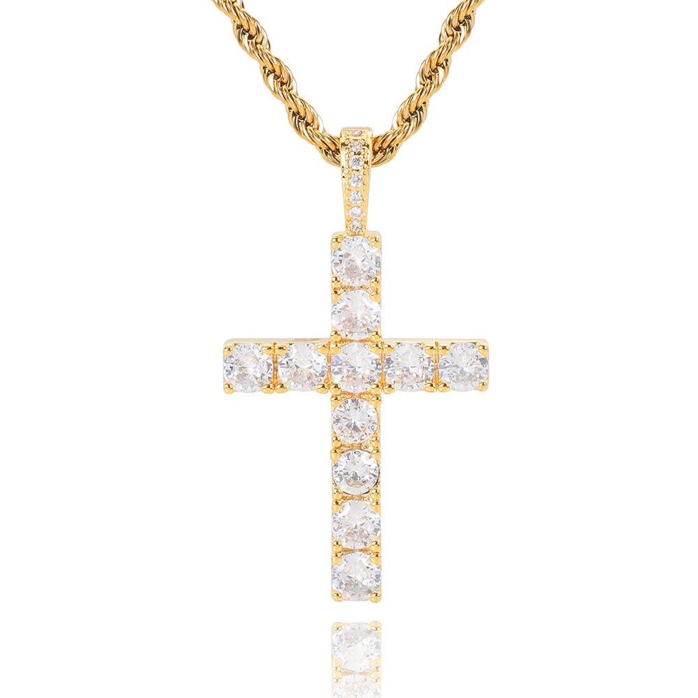 Cross Necklace | Weißgold