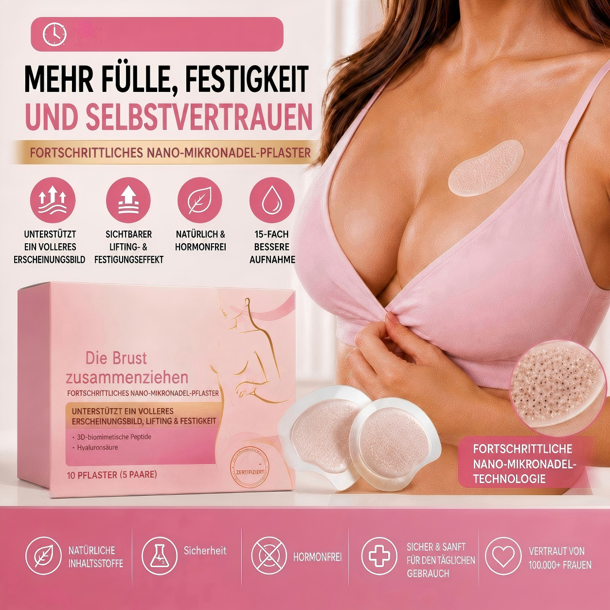 Nano-Mikronadel-Brustpflaster