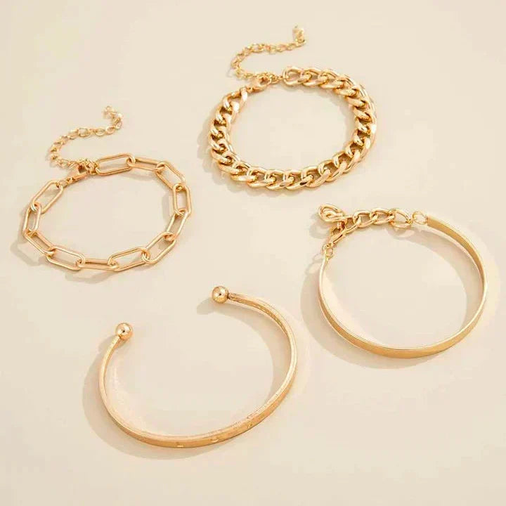 Elan Mercer Bracelet Set | Weißgold
